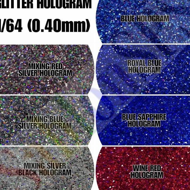Glitter Bubuk Gliter Powder Hologram Kasar Gr 164