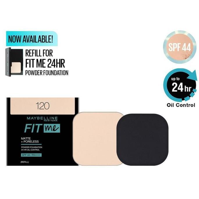 vermware_ - (kotak) maybelline fit me matte and poreless 24hr oil control powder foundation | full s