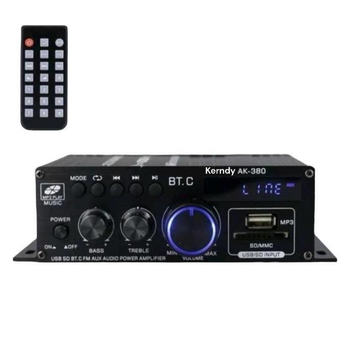 Amplifier Bluetooth Mobil Audio Power New AK380