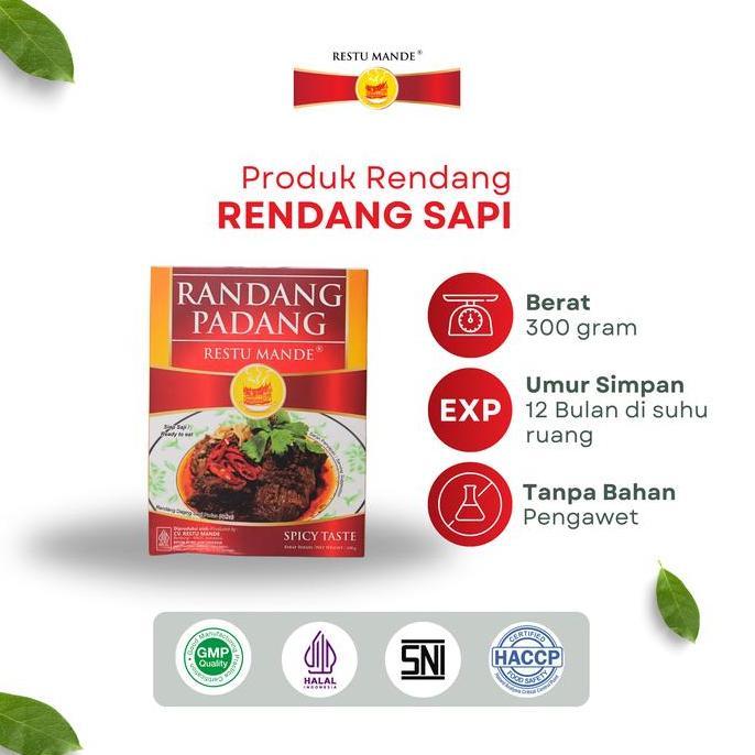 Nikmat- Rendang Kemasan - Rendang Sapi Spicy 300 Gram
