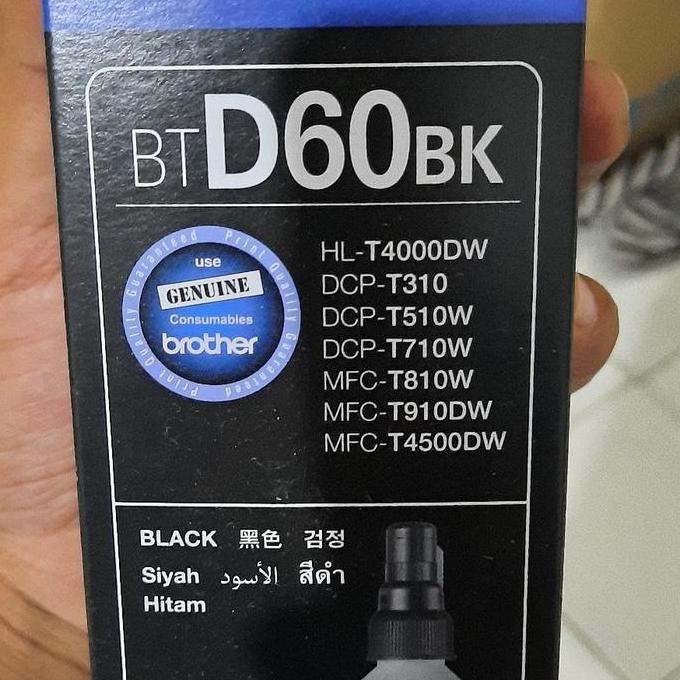 Solid- Tinta Brother Btd60Bk Btd60Bk Bt D60 Bk Black Compatible