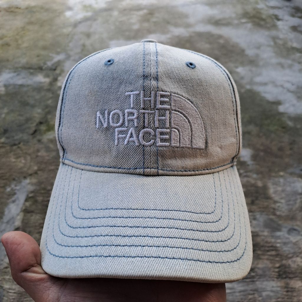 Topi TNF (The North Face) Denim, Japan Market, Original.