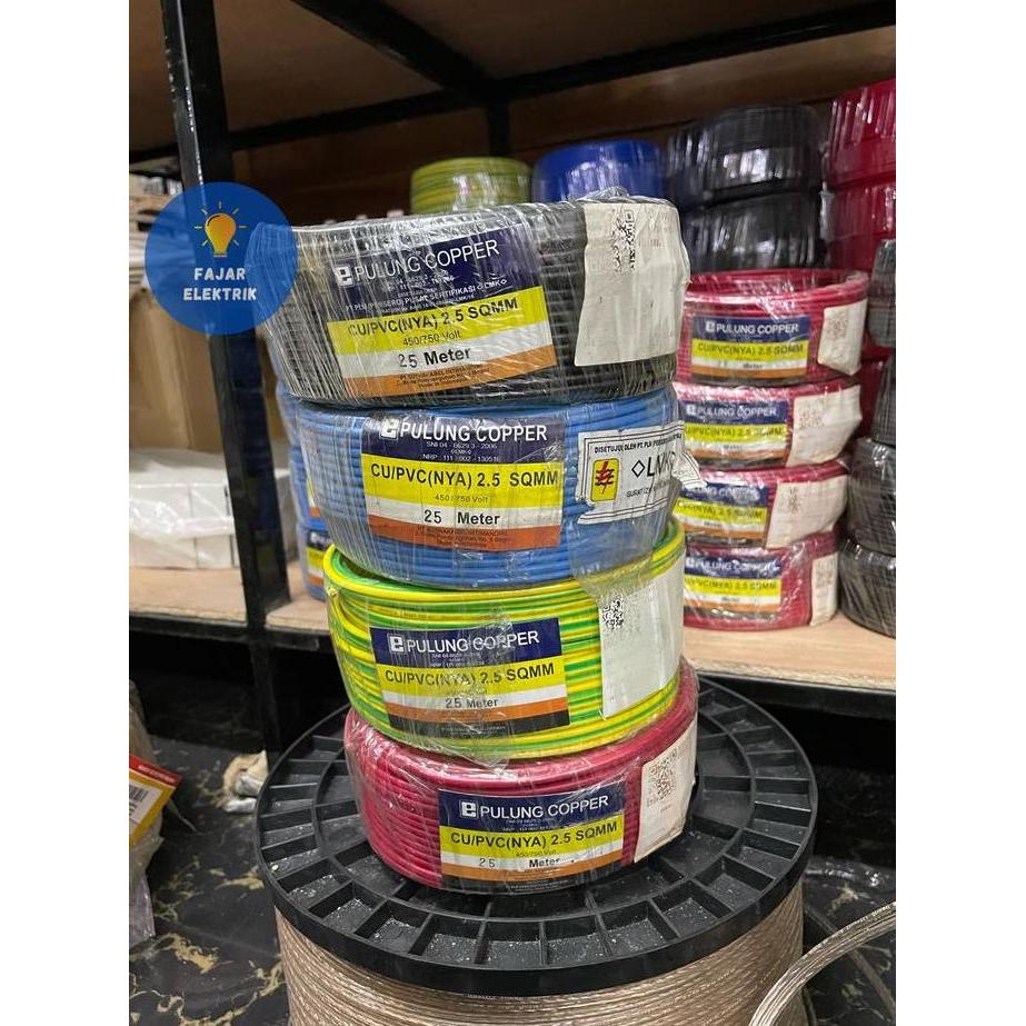 Promo KABEL LISTRIK NYA 1X2,5 MM / 2,5 MM 1ROLL ( 25 METER) Diskon