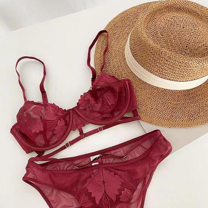 Madison Bra Set Panties BH Kawat Wanita Lace Renda Gstring Setelan