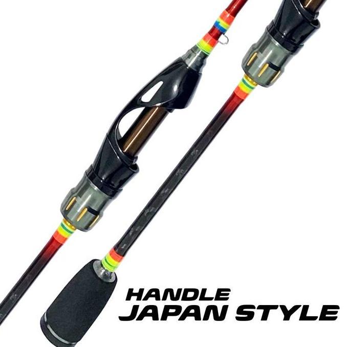 Codbisa- Pusat Alat Pancing - Joran Spinning Lure Action Light Tongkat Pancing Red Rainbow Gen 2 / R