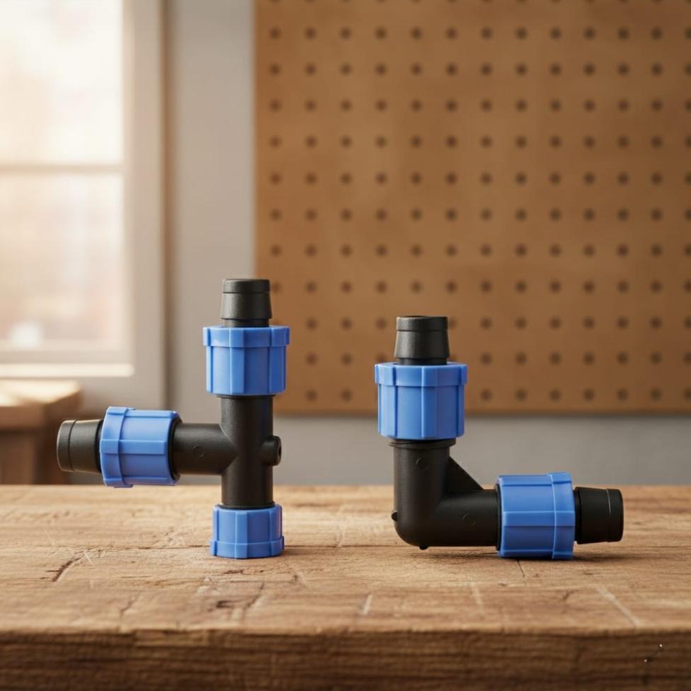 Promo Cod Konektor Selang Drip Irigasi Pertanian 16Mm | T Elbow Sambungan Pipa Pe Fitting Irigasi Te