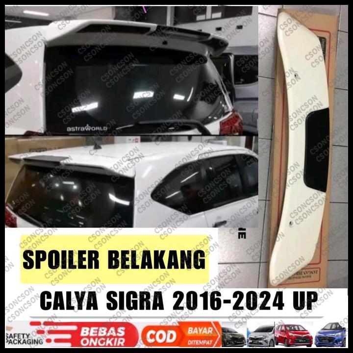 TERMURAH SPOILER BELAKANG CALYA SIGRA 2016 2023 2024 2025 TWO TONE WARNA BODY LAMPU 
