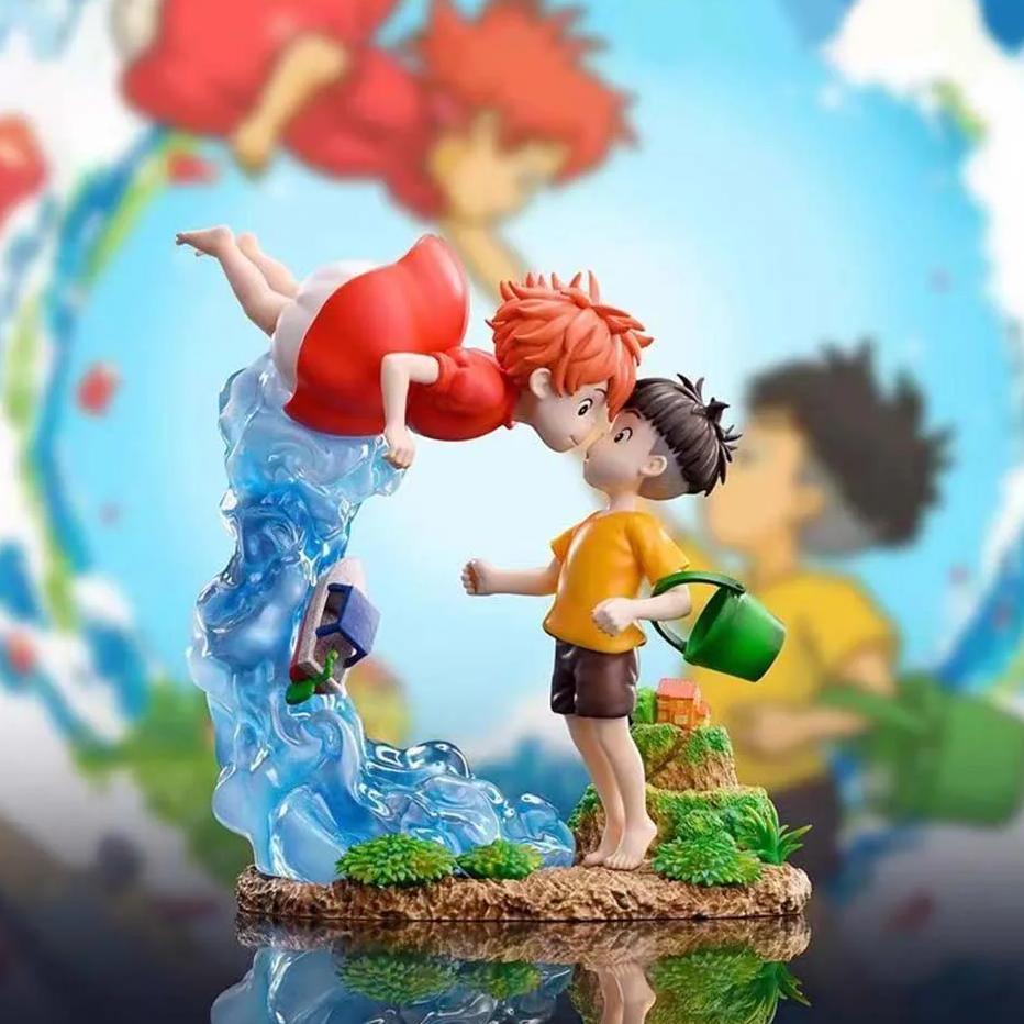 Ponyo on The Cliff Figure Ponyo Sou Sky Seagal Figure Pvc Statue Anime Action Figurine Model Doll Co