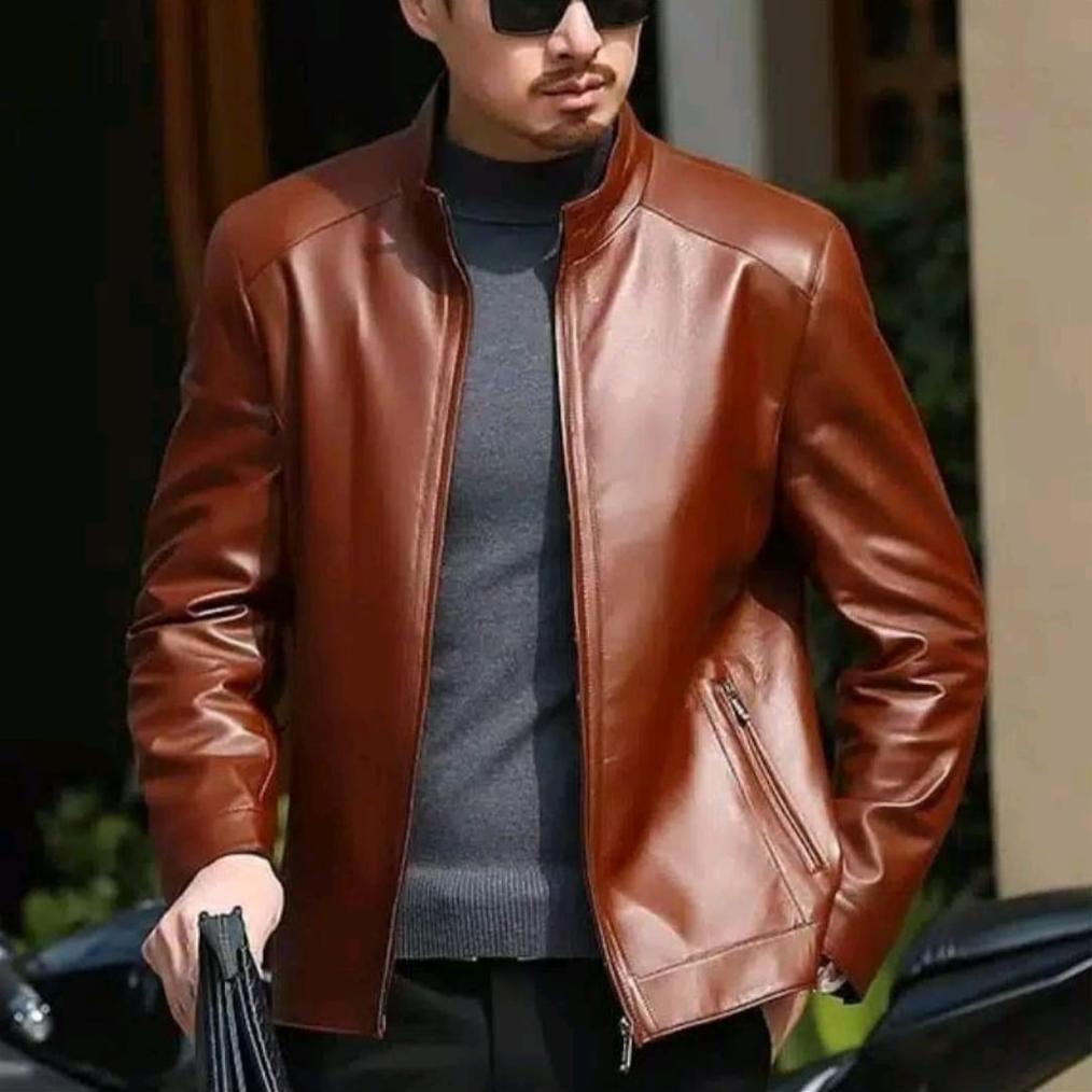 NEW Jaket Kulit Pria PREMIUM QUALITY / Jaket Kulit Asli Garut / Jaket BIG SIZE Pria Jumbo/Jaket kuli