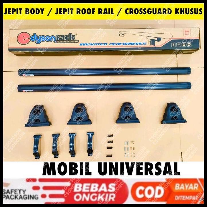DISKON CROSS BAR KAKI RACK JEPIT BODY / ROOF RAIL PREMIUM MOBIL UNIVERSAL EDYSON RACK AVANZA XENIA R