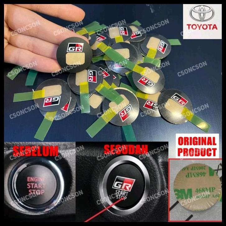 HOT DEAL COVER TOMBOL START STOP MESIN ENGINE ORI GR SPORT  AGYA AVANZA FORTUNER RUSH RAIZE INNOVA Y