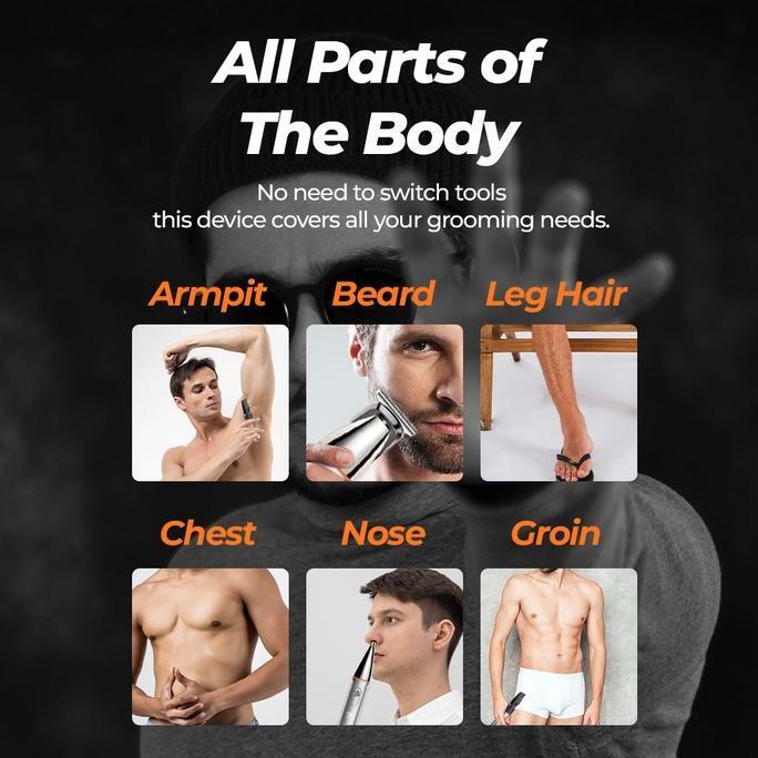 Gogogo- Shinon S-1191 All Body Trimmer Shaver - Alat Cukur Bulu Rambut Elektrik Bulu Ketiak Kemaluan