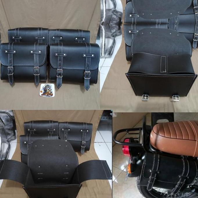side bag kawasaki W175.. tas samping side bag motor..