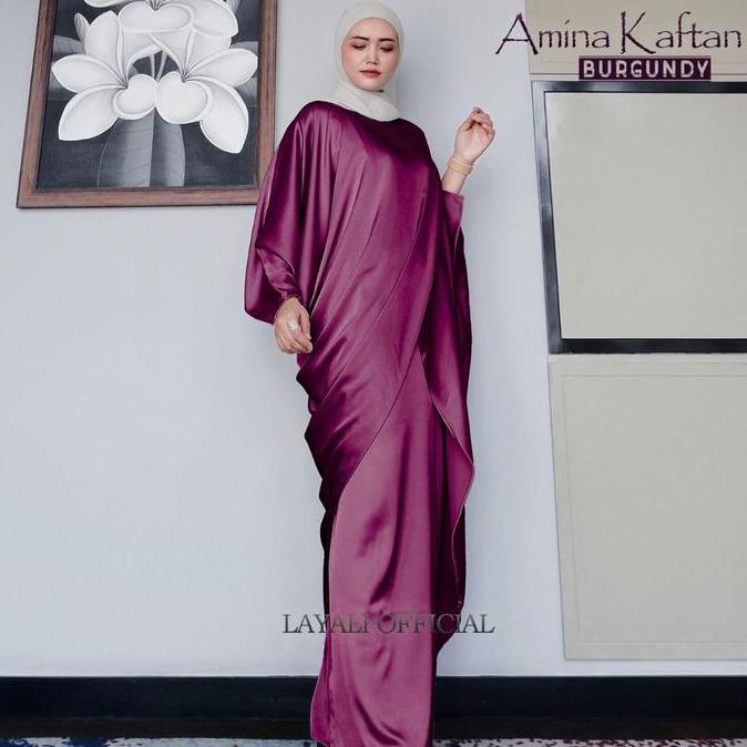 Layali - Amina Dress Silky Kaftan Kondangan by Layali LM