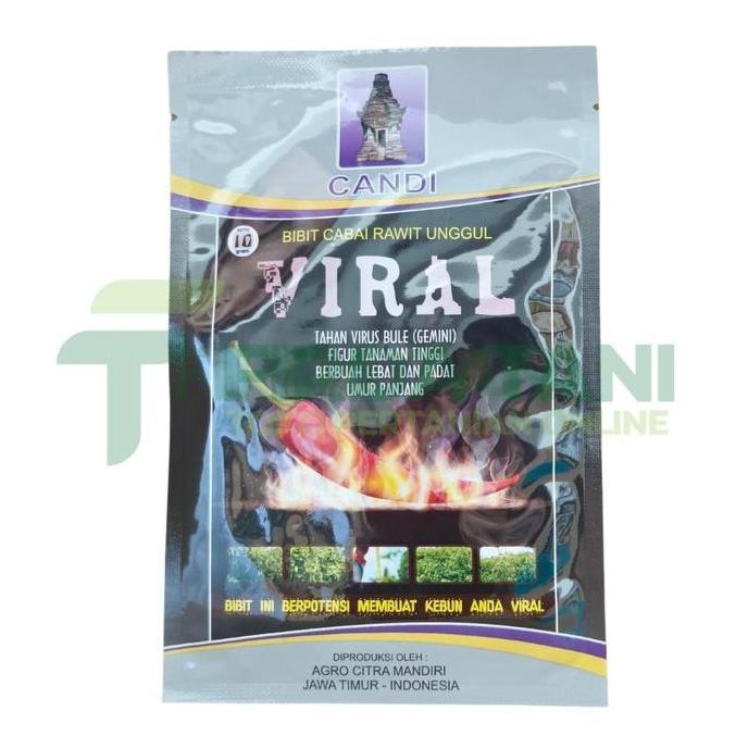 PROMO Viral 10gr - Benih Bibit Cabe Rawit Merah Cap Candi Kemasan Original Pabrik