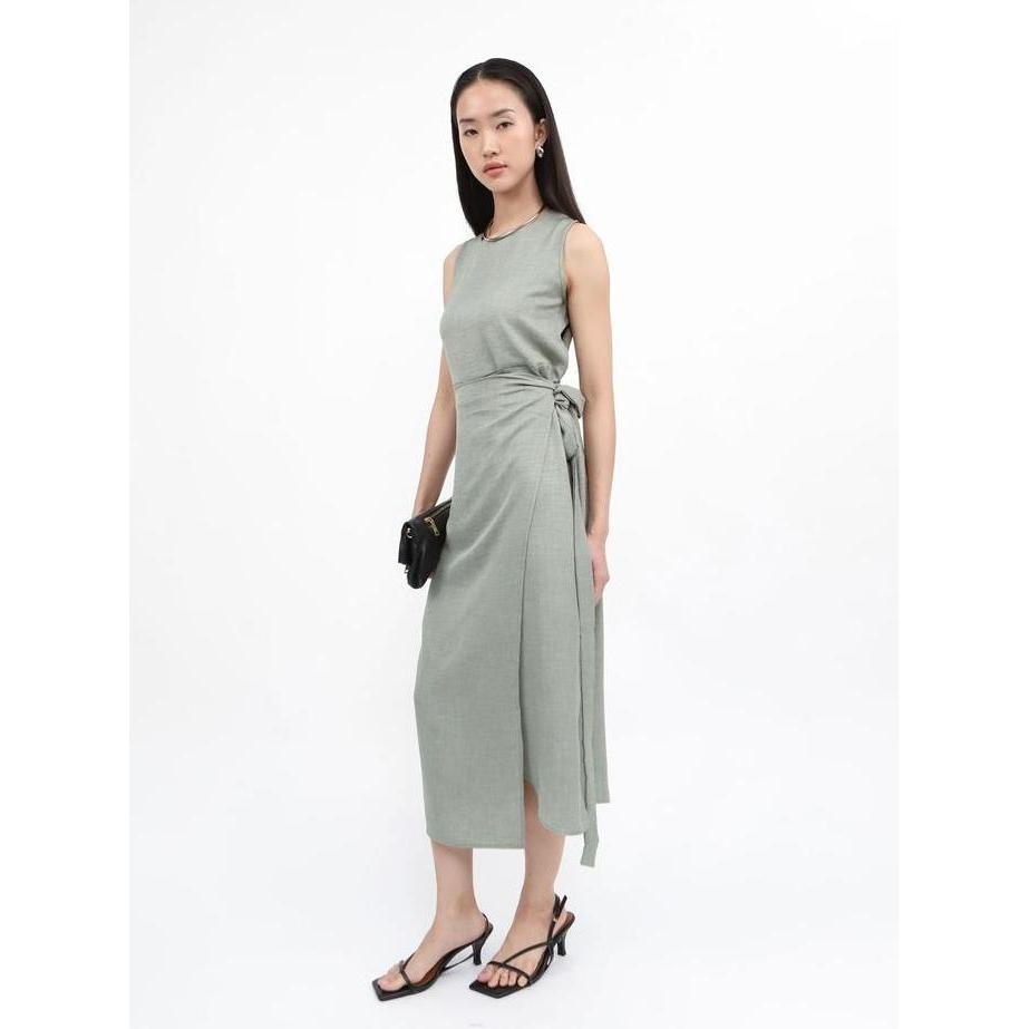 Promo PAFON Babba Dress - Sage PAFON Diskon