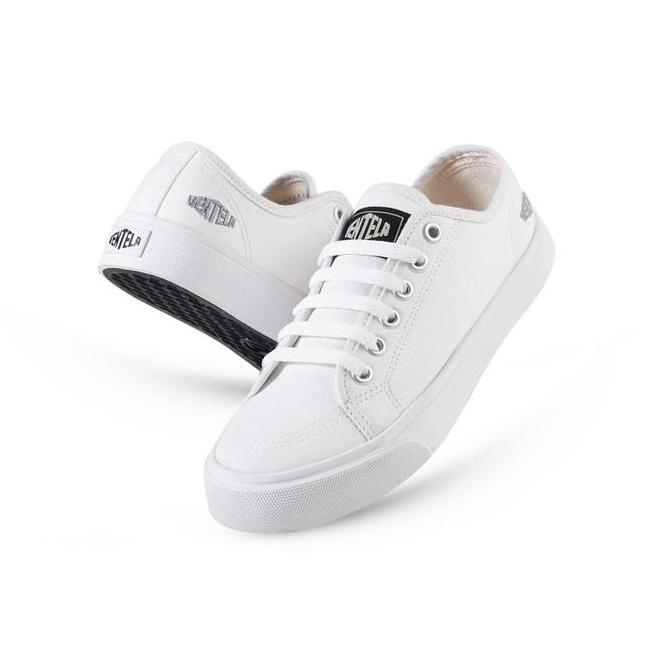 Kets- Sepatu Ventela Alpha Low Wanita  Pria Casual Shoes Ventela Official Canvas Black Putih Sneaker
