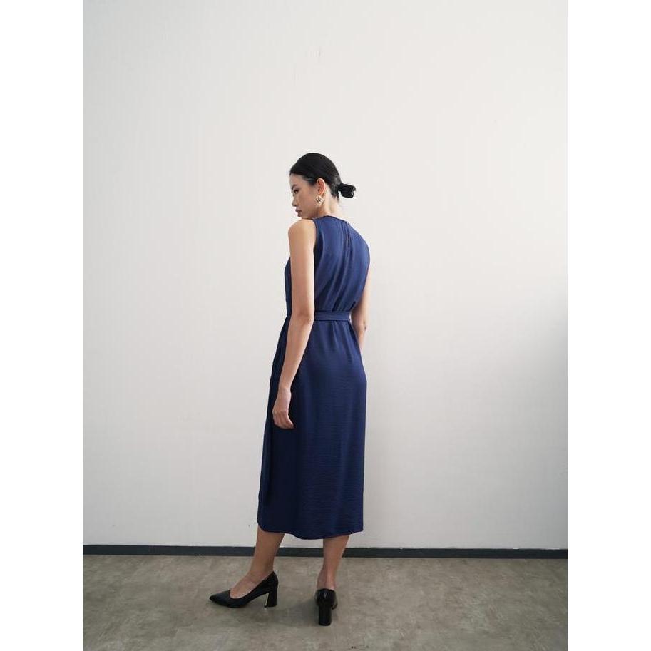 Promo PAFON Babba Dress - Navy PAFON Diskon