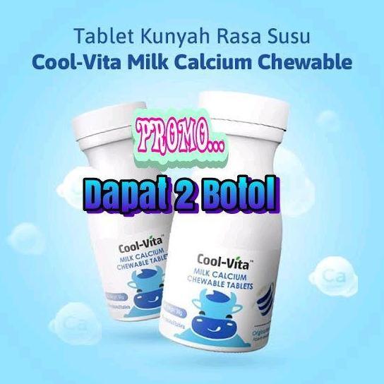 Promo 2 Coolvita Calsium Pertumbuhan Tulang Menambah Tinggi Badan Rasa Susu