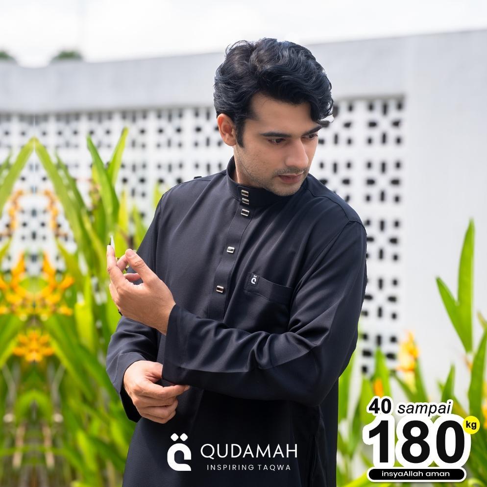 BEST SELLER QUDAMAH | THOBE AHSAN MODEL JUBAH SAUDI PRIA LENGAN PANJANG POLOS NON-MANSET TYPE KANCIN