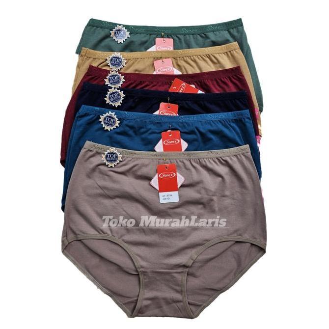 Cd Sorex 0730 Bahan Katun 3 - 6 Pcs | Celana Dalam Wanita Sorek Cutting Maxi