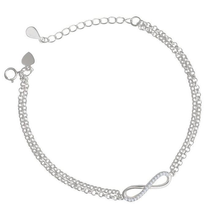 tokowatishop - dear me - infinite bracelet (925 sterling silver) gelang wanita perak