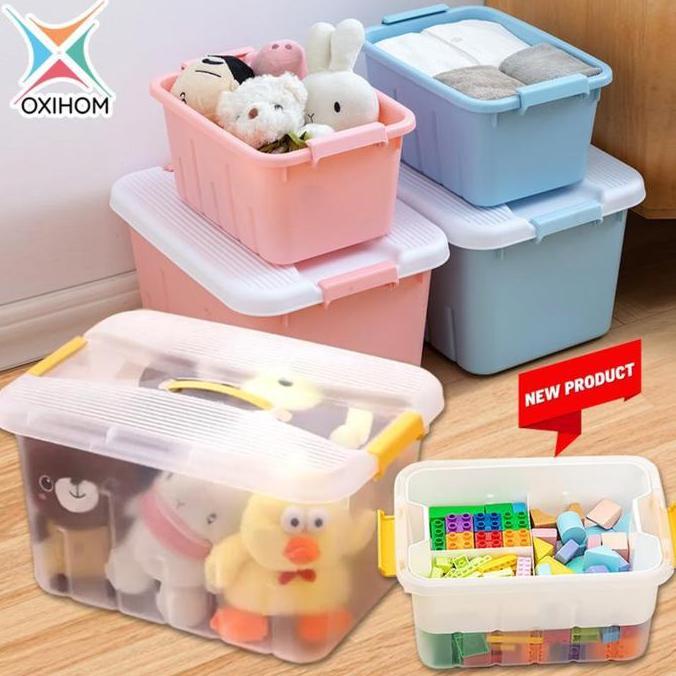 Oxihom Container Box Plastik Kotak Penyimpanan Kontainer Storage Box Mainan Pakaian