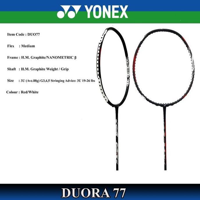 Promo Raket Badminton Yonex Duora 77 Diskon