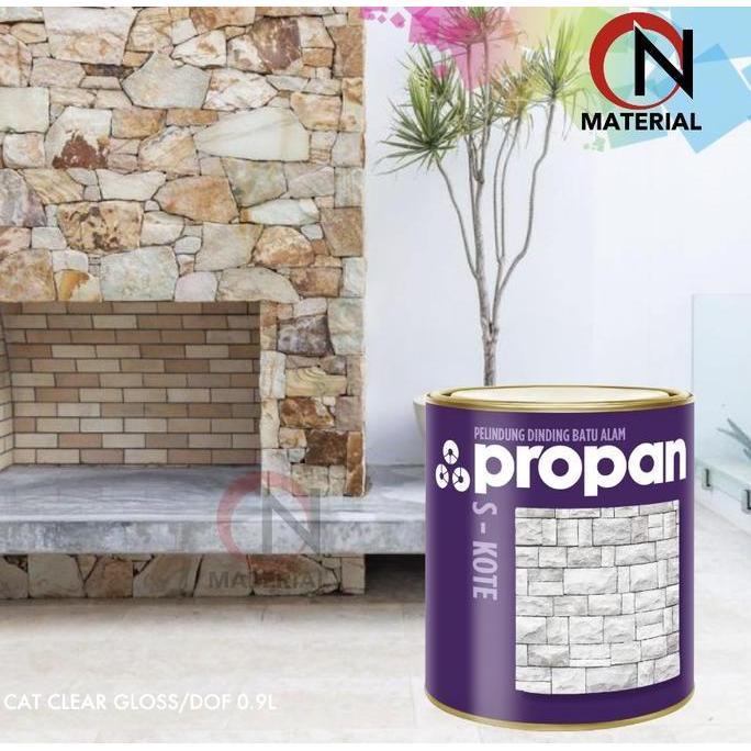 Cat- Cat Pelapis Batu Alam Stonkote Propan 1L / Clear Gloss/ Black Gloss