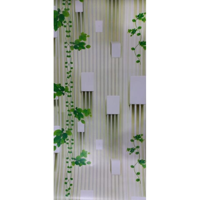 WALLPAPER STIKER DINDING BUNGA RAMBAT HIJAU PAGAR