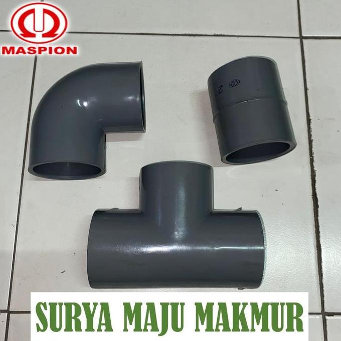 SAMBUNGAN PIPA 3 INCH  MASPION AW KENI 3 INCH TEE 3 INCH SOK 3 INCH MASPION AW L T ELBOW LBO