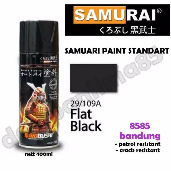 Cat- Samurai Paint 109A Black Doff/Hitam Doff Cat Semprot/Pylox/Helm