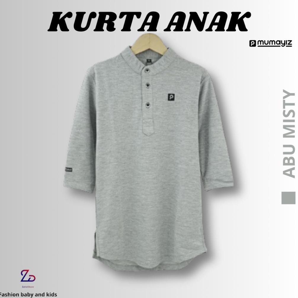 FREE ONGKIR ZAHID STORE | KURTA ANAK LENGAN PANJANG 3/4 BAHAN LACOST CVC 24S | MUMAYIZ