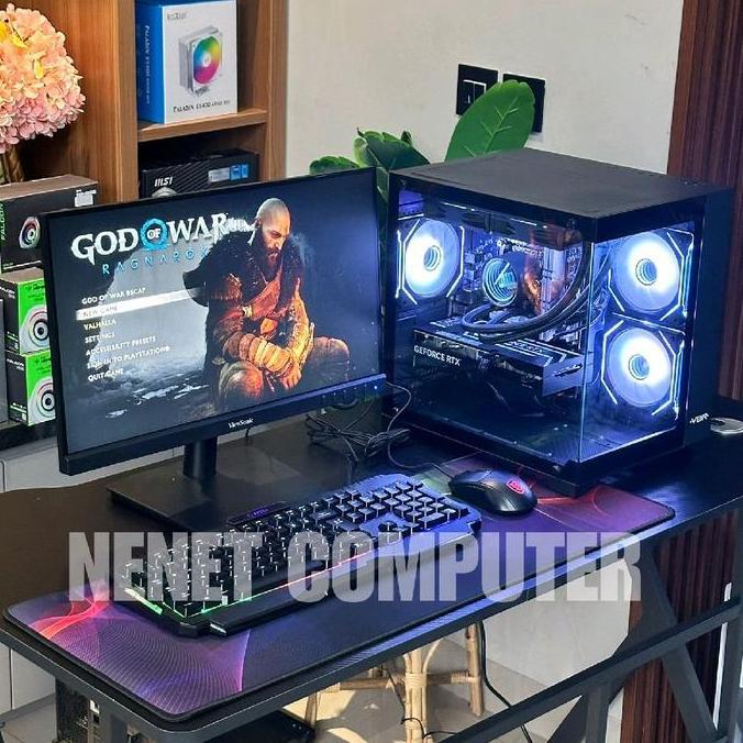 REBAPIN - FULL SET - PC GAMING CORE I7 4770 | RTX 3050 6GB | 16GB | SSD | LED 24"