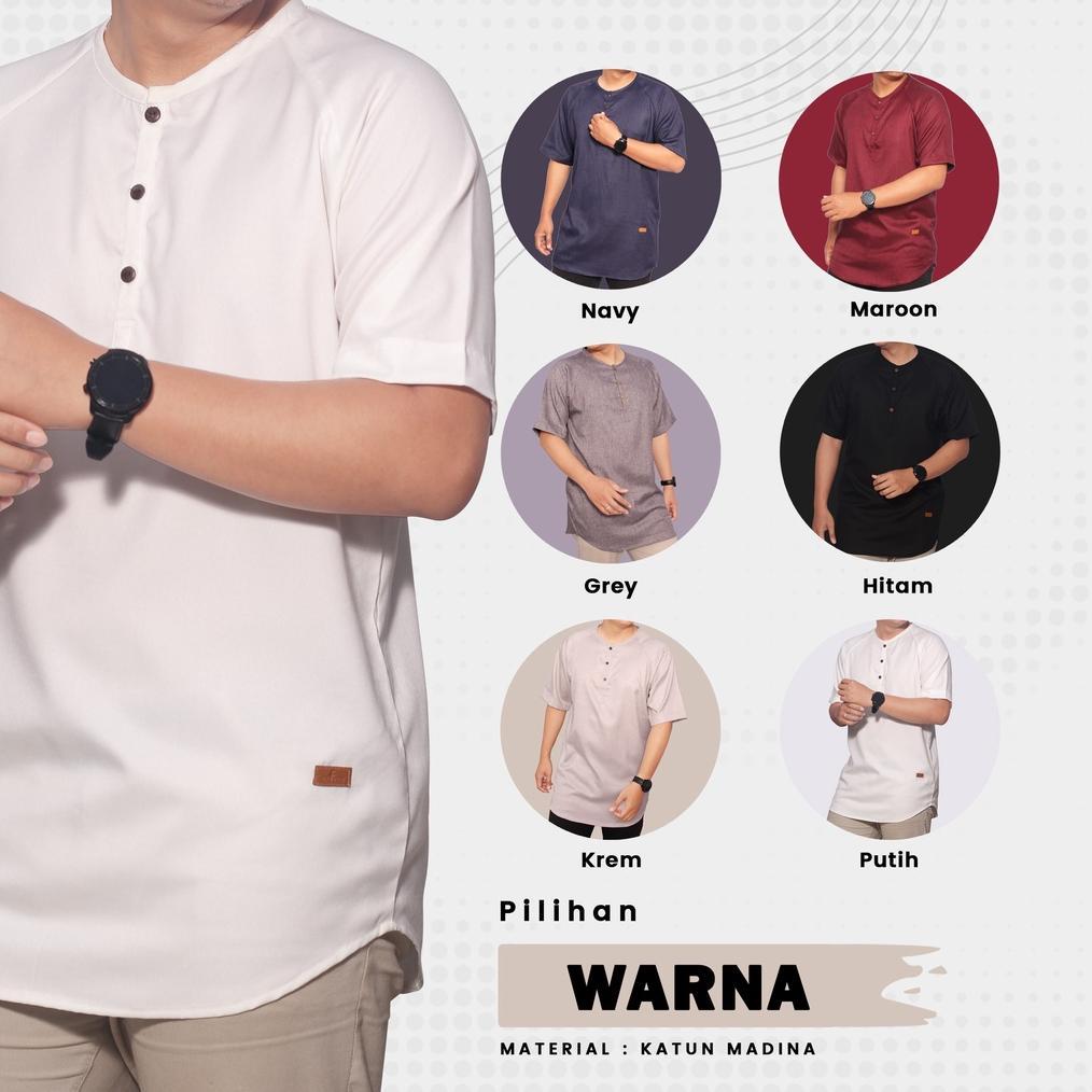 DISKON BAJU KURTA PRIA COWOK KOKO PREMIUM IKHWAN LAKI LAKI DEWASA BAHAN KATUN PREMIUM UKURAN JUMBO B