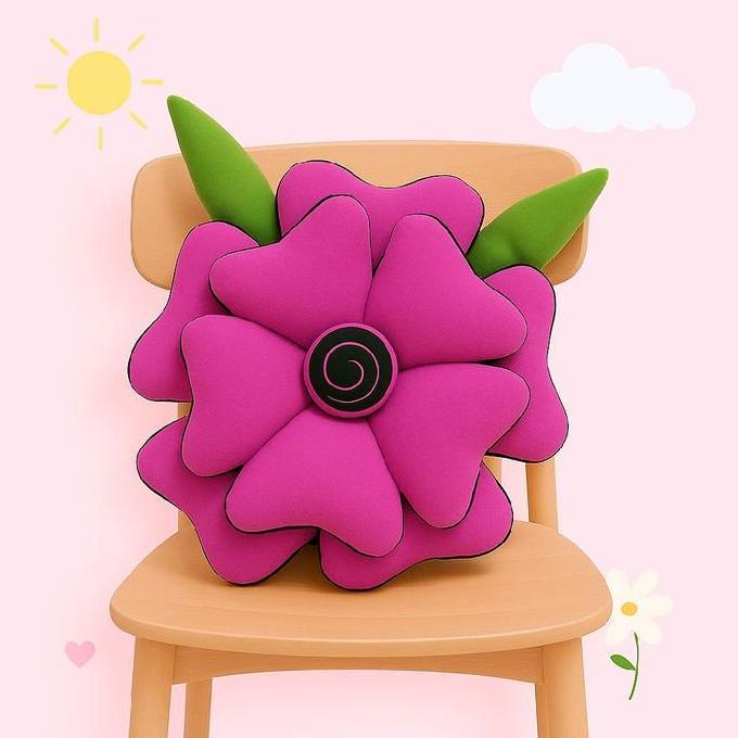 Instancodbisa- Bantal Sofa Bunga Mawar Bantal Sofa Mawar Bantal Sofa Bentuk Bunga Kain Silikon Kursi