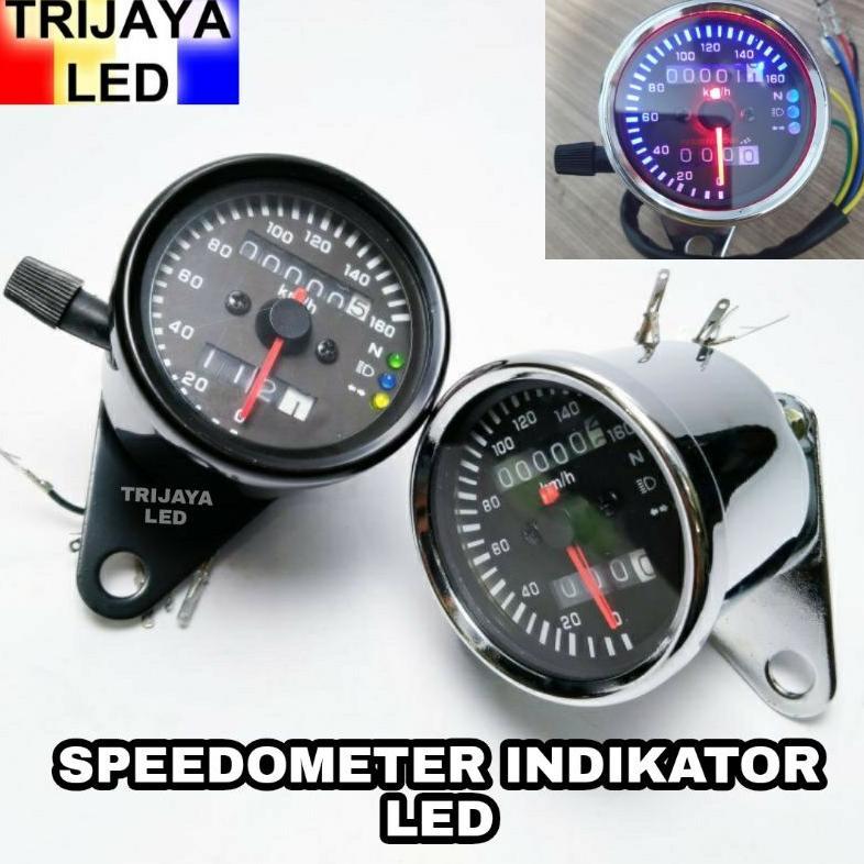Promo Bulan Ini Speedometer Kilometer Plus Indikator Led Rx King Megapro Vixion Universal Speedmeter