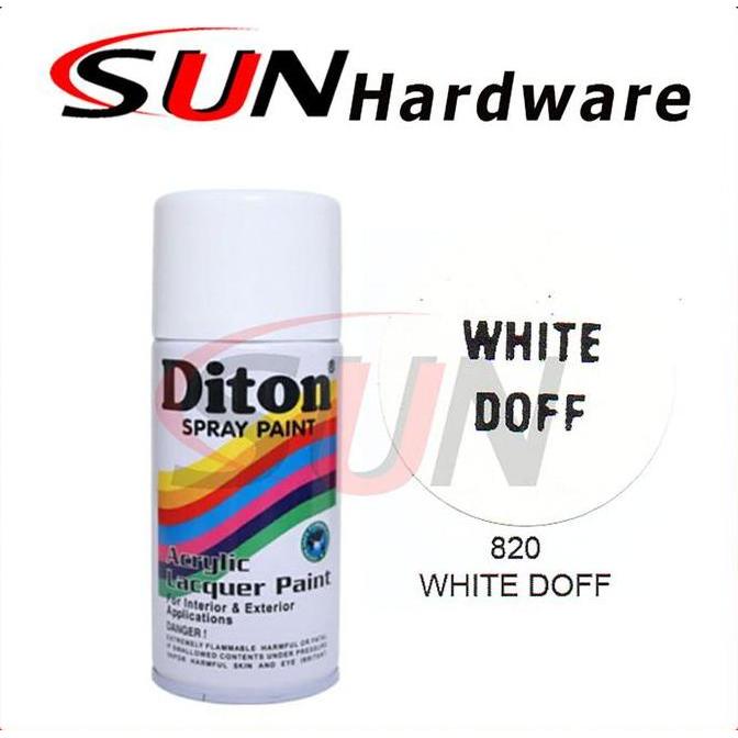 Cat- Pilox Diton 300 Cc White Doff 820 Pilox Pylox Cat Semprot Solid Putih Matt