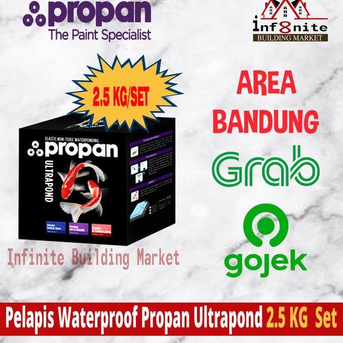 Cat- Cat Kolam Ikan Koi Anti Bocor Waterproofing Propan Ultrapond 2.5 Kg