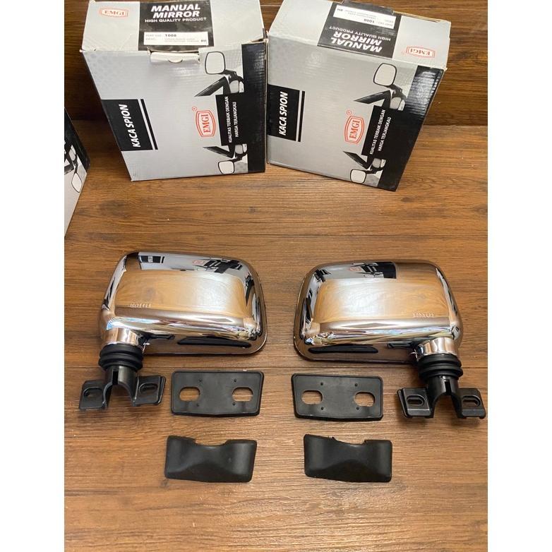 Gratis Ongkir Spion Mobil Variasi Krom Kijang Super / Panther Kecil Chrome Asli Emgi #1008/1009