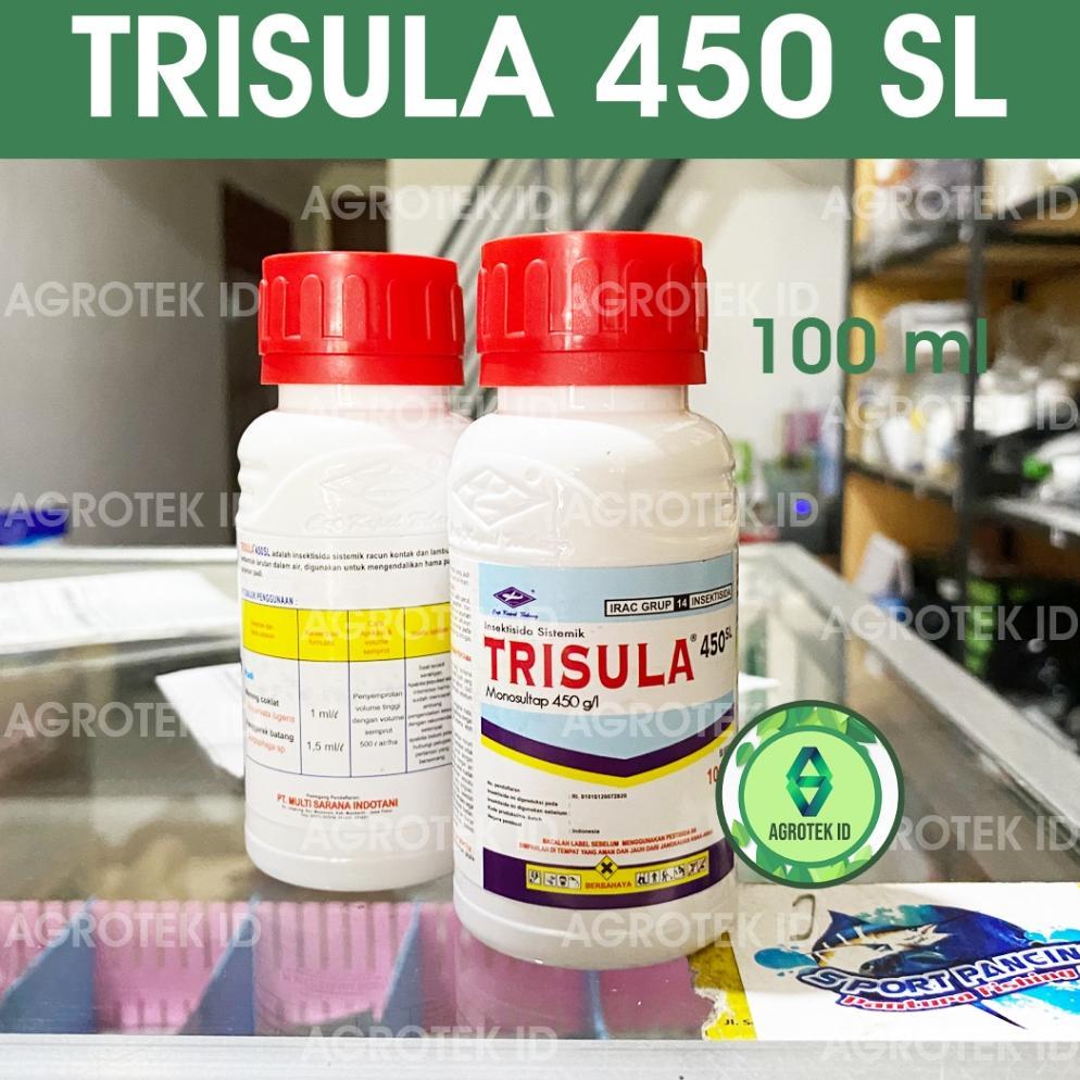 Bisa Cod Trisula 450 Sl 100 Ml Insektisida Wereng Ulat Kutu Daun Thrips .