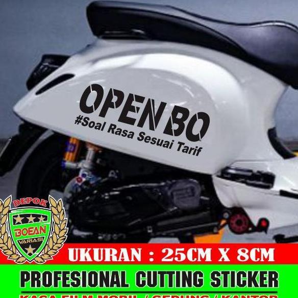 DV186 - Cutting sticker scoopy vesva scoopy genio keren sticker open BO