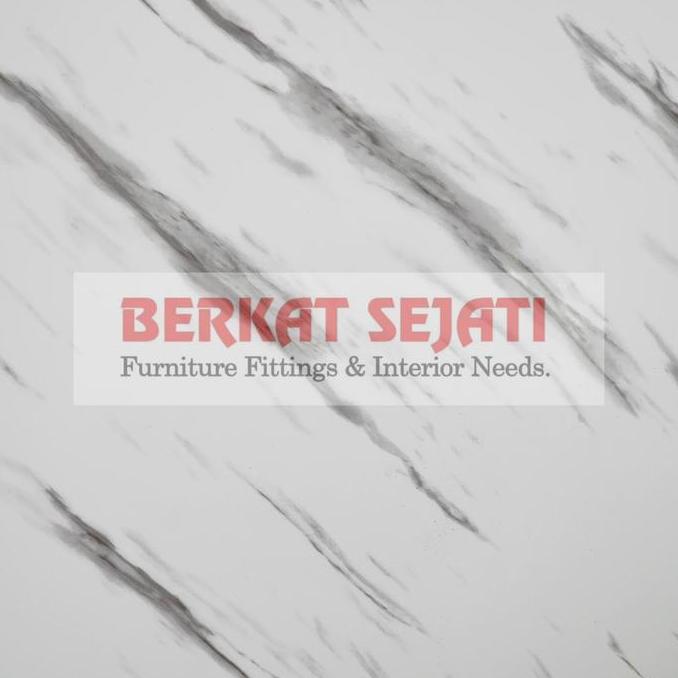 Instancodbisa- Decosheet Marble / Marmer Putih Taco Pvc Sheet Decosit Tacon Alas Foto