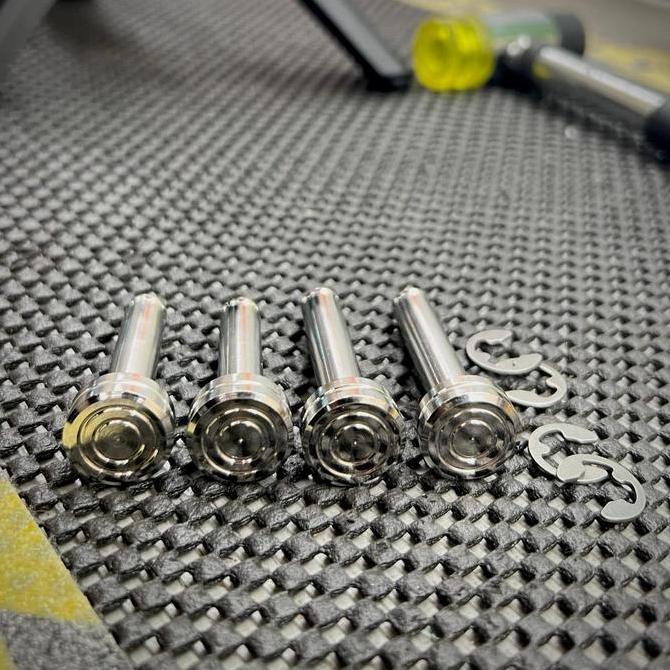 DI14 - 1 Set Pin Footstep Step Belakang Mio Nouvo Jupiter R15 Aerox Freego Tojosan Stainless ass 8x3