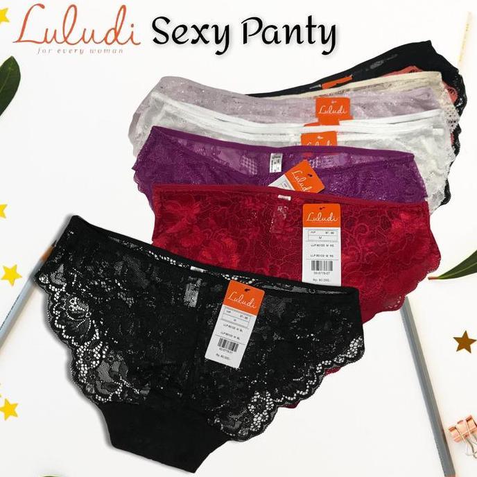 Luludi By Wacoal Sexy Panty midi Seamless Renda / Lace / celana dalam