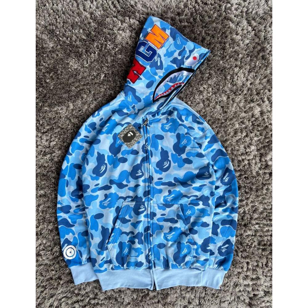 HOT PRODUCT JAKET FULL ZIPPER HOODIE BAPE SHARK WGM CAMO ABC FULL BORDIR FULLPRINT