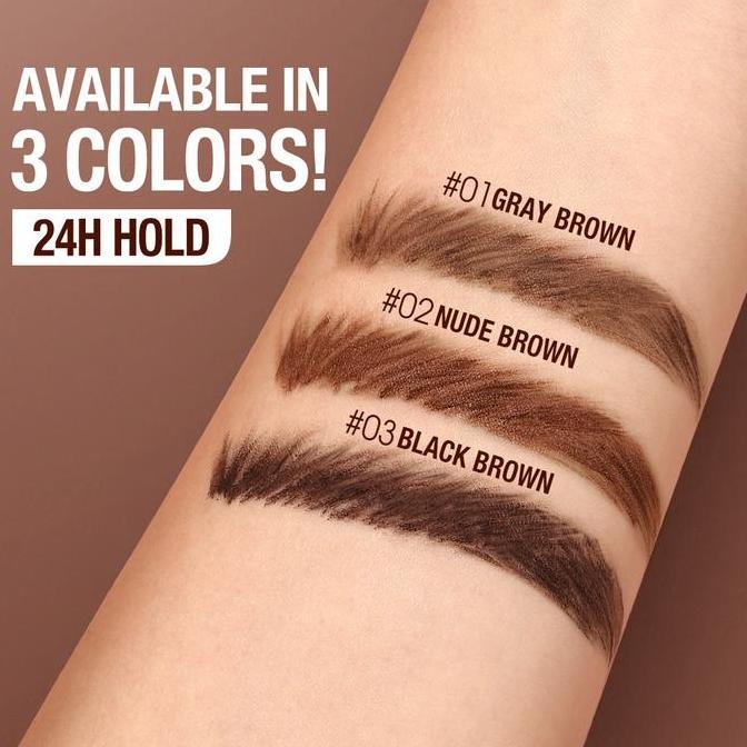 Cod,Bisa- Barang WajibO.Two.O 2-In-1 Eyebrow Color Locking Fluff Shaping Brow Wax & Brow Cream 3D Wi