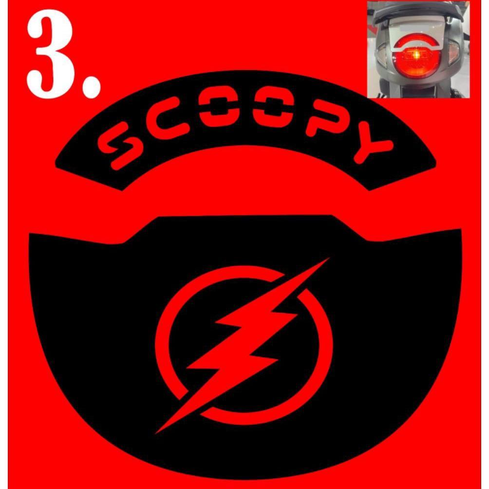 Murah Sticker Cutting Stiker Variasi Lampu Belakang Motf Motor Scoopy 2024/2025