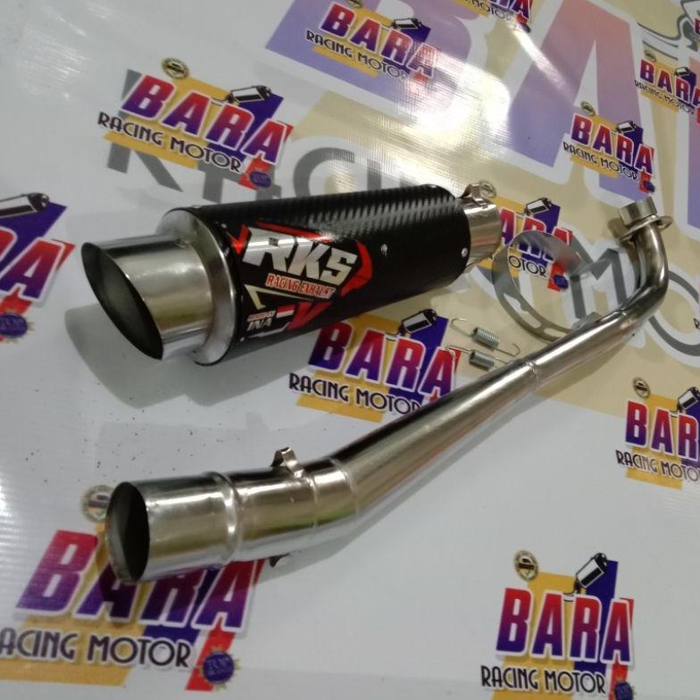 Grade Ori Knalpot Draco Karbon Motor Supra Lama,Supra X 125,Kharisma,Revo Lama,Revo Absolute,Revo Fi