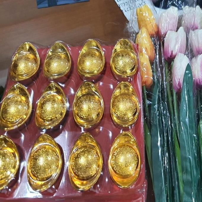 {{{{}}] Aksesoris hiasan koin emas imlek